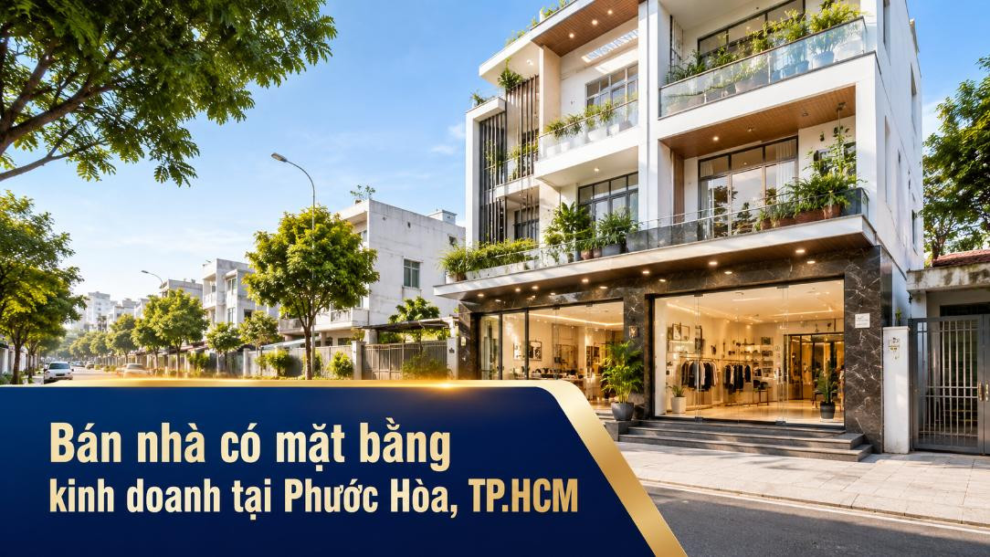 Bán nhà có mặt bằng kinh doanh tại xã Phước Hòa