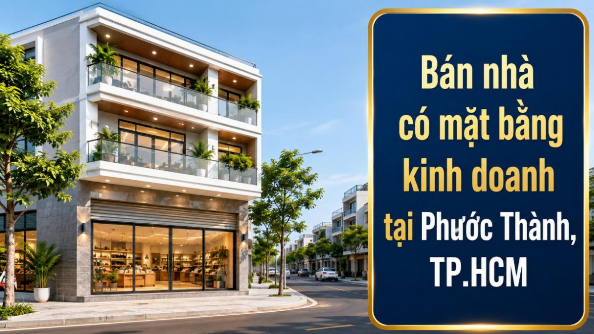 Bán nhà có mặt bằng kinh doanh tại xã Phước Thành