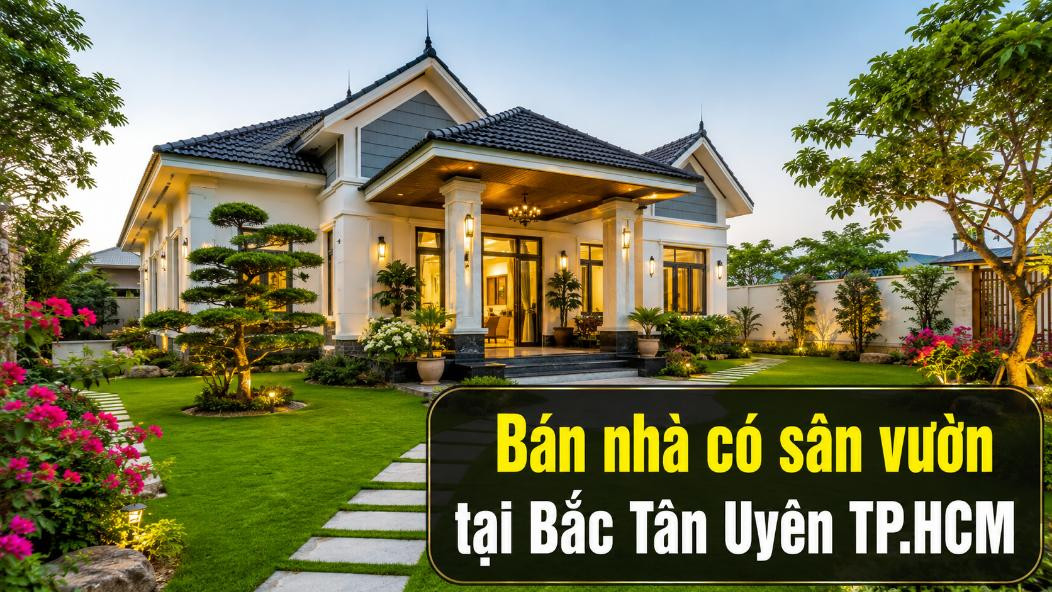 Bán nhà có sân vườn tại Bắc Tân Uyên, rộng rãi thoáng mát