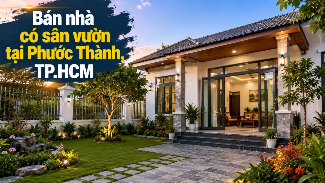 Bán nhà có sân vườn tại Phước Thành, rộng rãi thoáng mát