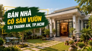 Bán nhà có sân vườn tại Thanh An, rộng rãi thoáng mát
