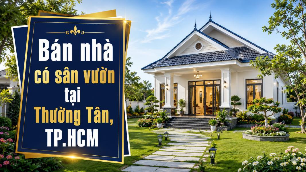 Bán nhà có sân vườn tại Thường Tân, rộng rãi thoáng mát