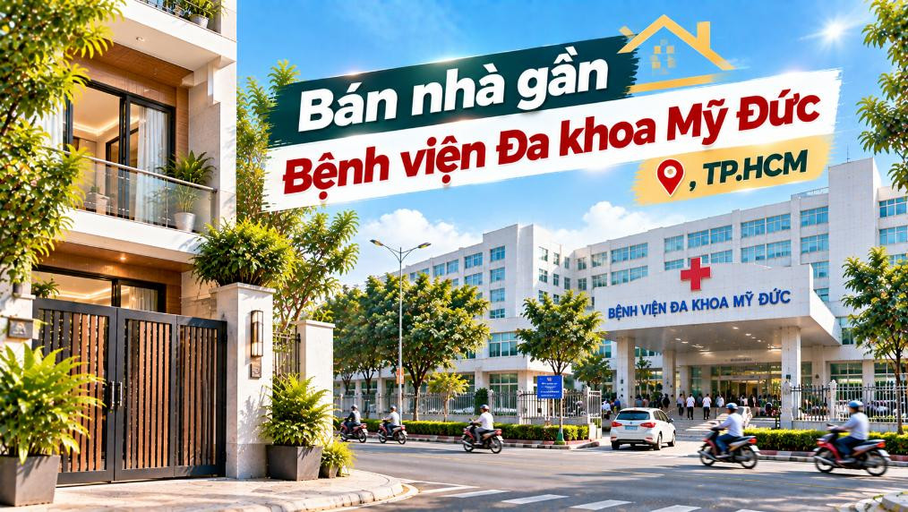 Bán nhà gần Bệnh viện Đa khoa Mỹ Đức, thuận tiện sinh sống