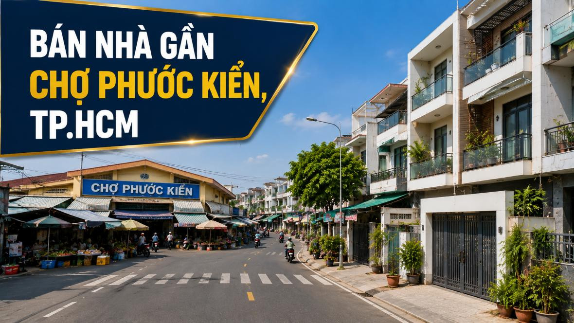 Bán nhà gần Chợ Phước Kiển, tiện sinh hoạt và kinh doanh