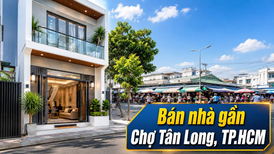 Bán nhà gần Chợ Tân Long, tiện sinh hoạt và kinh doanh