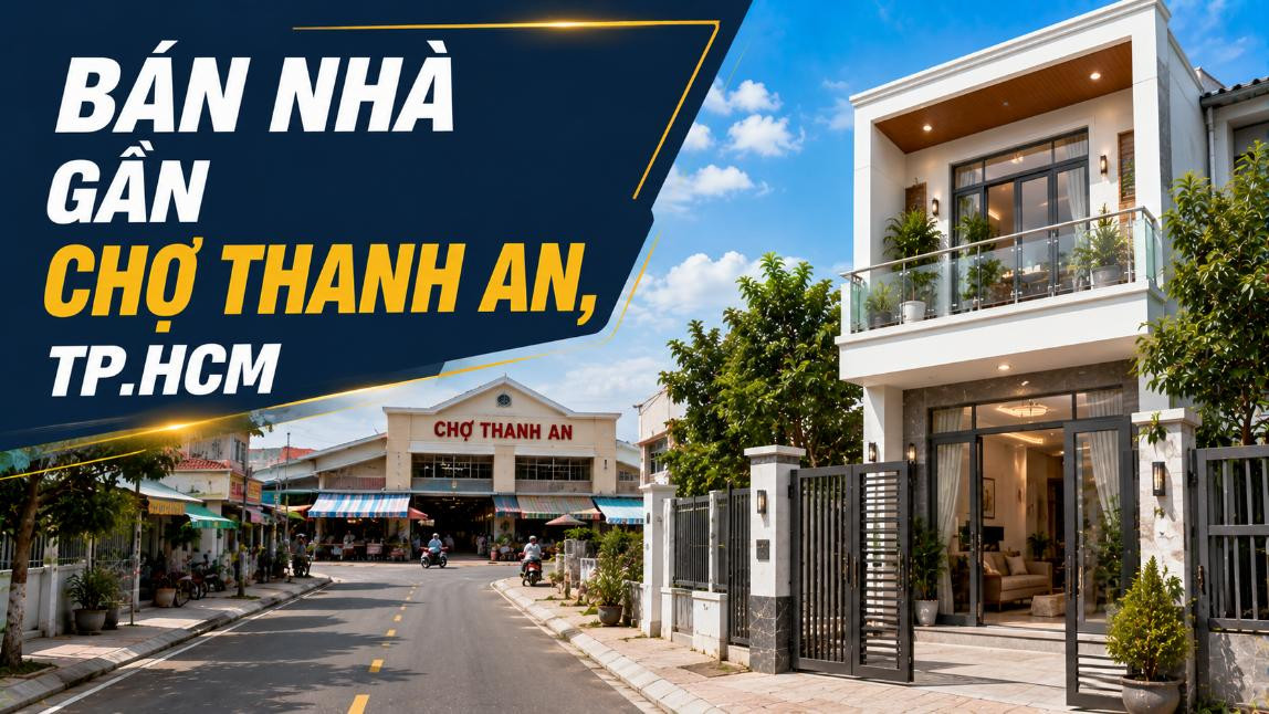 Bán nhà gần Chợ Thanh An, tiện sinh hoạt và kinh doanh