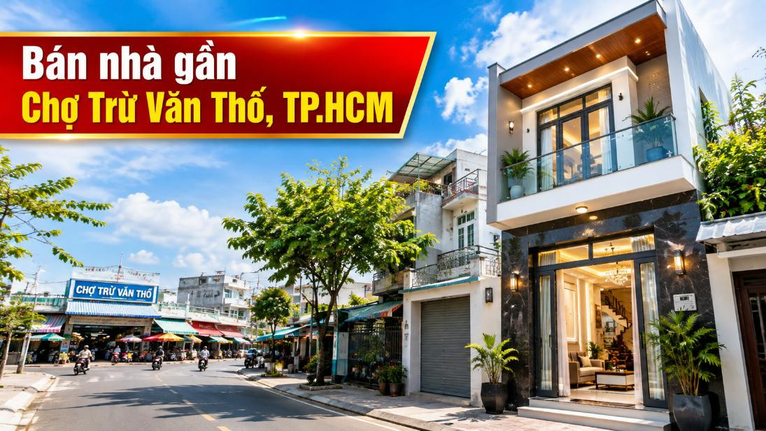 Bán nhà gần Chợ Trừ Văn Thố, tiện sinh hoạt và kinh doanh