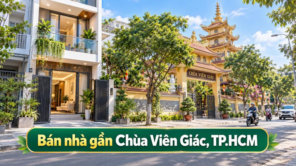 Bán nhà gần Chùa Viên Giác, Tân Bình, thuận tiện sinh sống