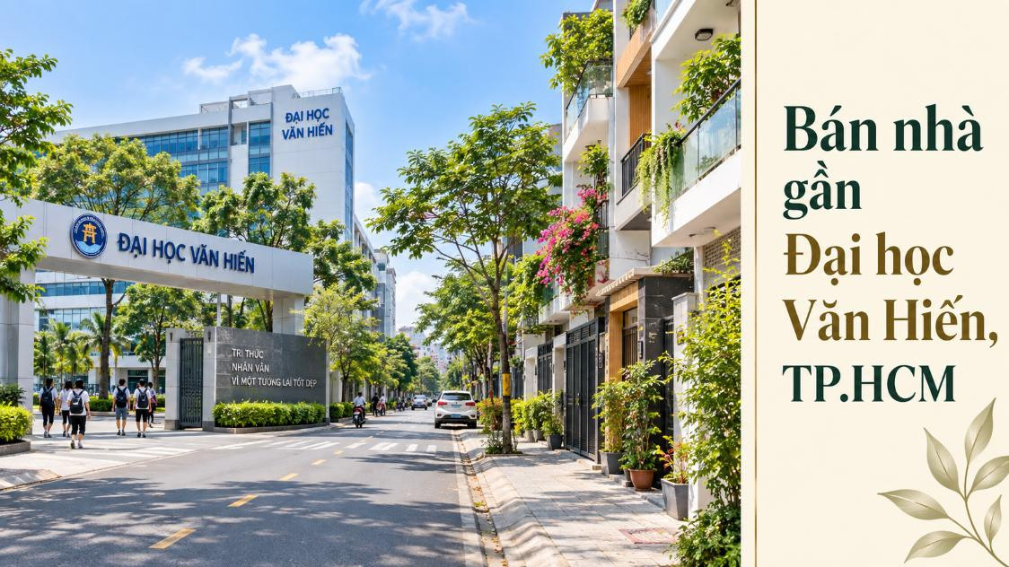 Bán nhà gần Đại học Văn Hiến, thuận tiện ở và cho thuê