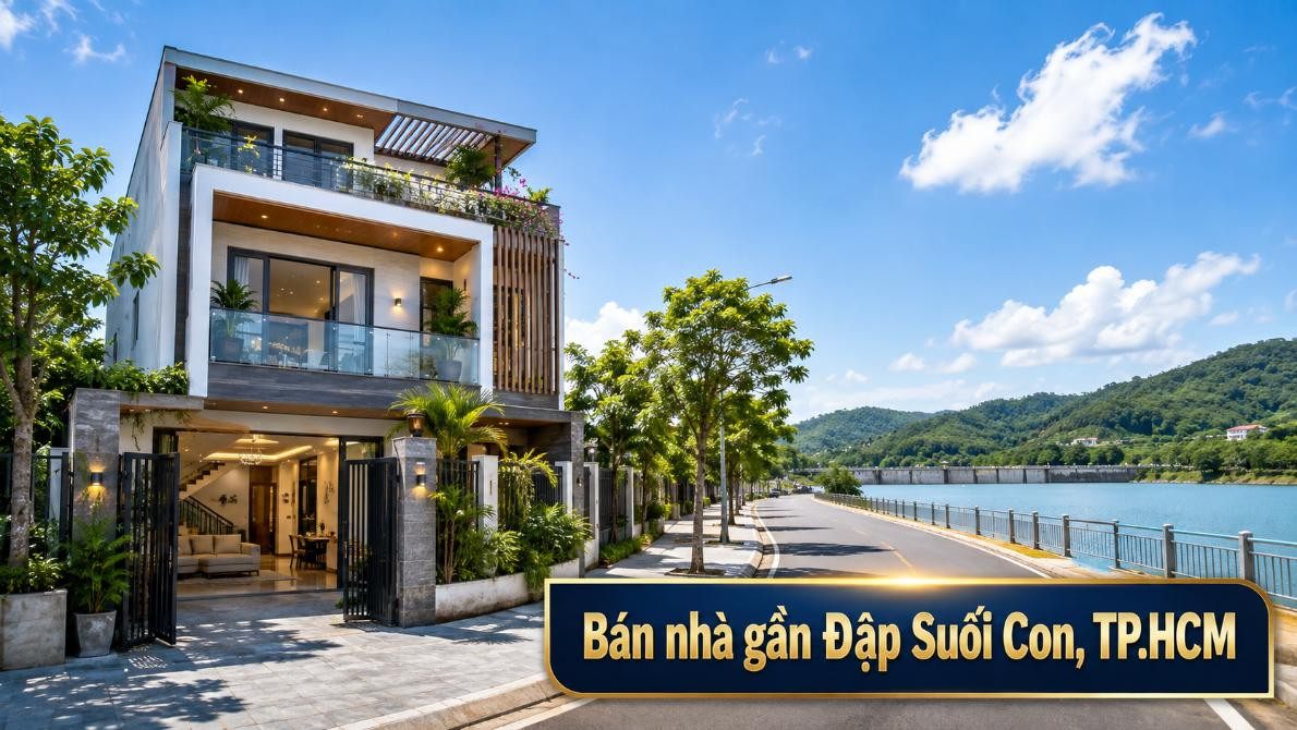 Bán nhà gần Đập Suối Con, Phước Hòa, không gian yên tĩnh