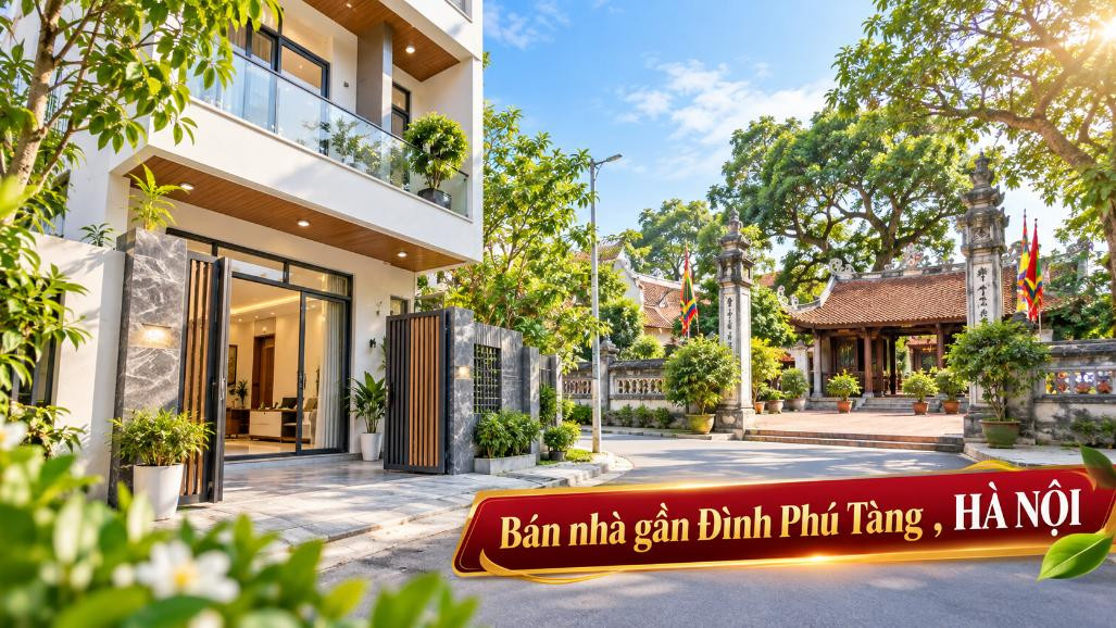 Bán nhà gần Đình Phú Tàng, Đa Phúc, thuận tiện sinh sống