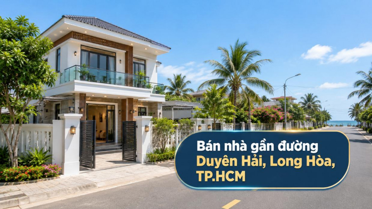 Bán nhà gần đường Duyên Hải, Long Hòa, giao thông thuận tiện
