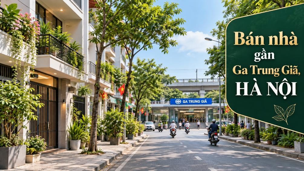 Bán nhà gần Ga Trung Giã, thuận tiện an cư và đi lại