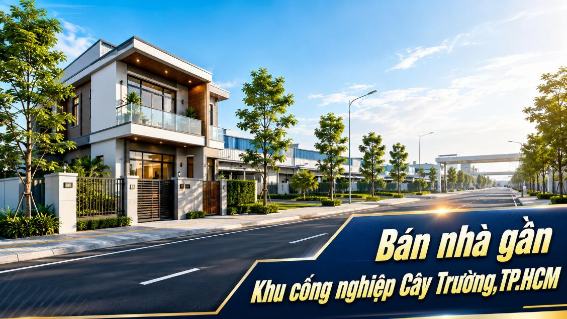 Bán nhà gần KCN Cây Trường, phù hợp người đi làm