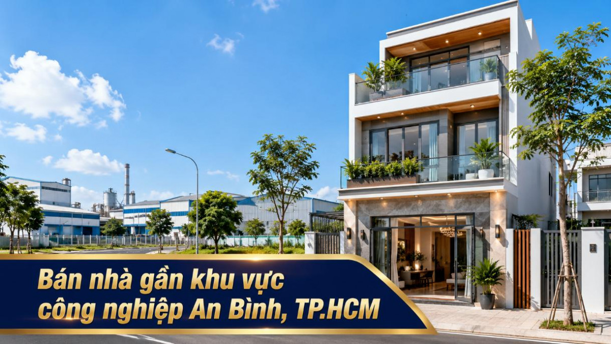 Bán nhà gần khu vực công nghiệp An Bình, thuận tiện đi làm
