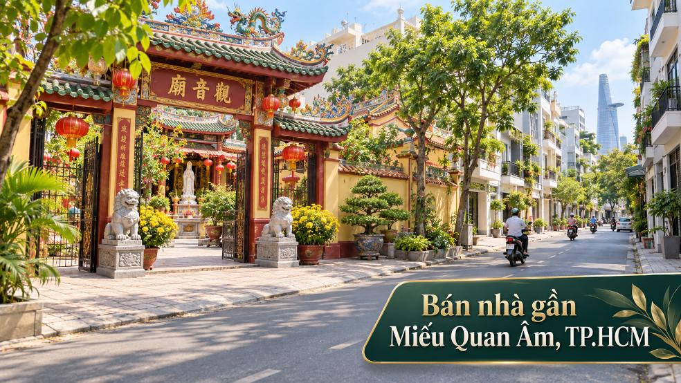 Bán nhà gần Miếu Quan Âm, Tân Phú, thuận tiện an cư