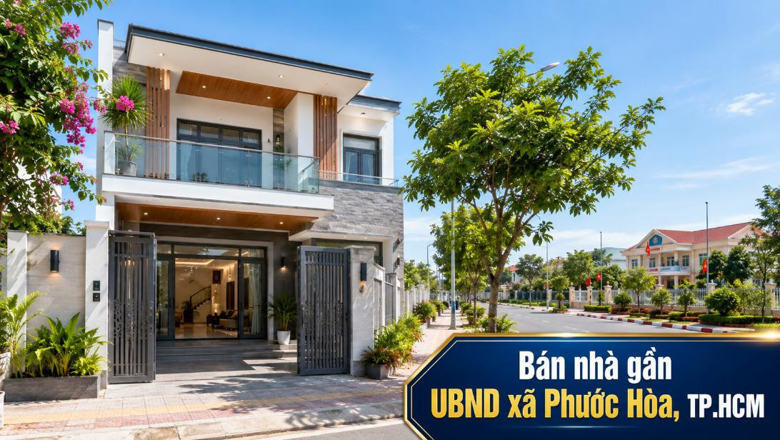 Bán nhà gần UBND xã Phước Hòa, thuận tiện sinh sống