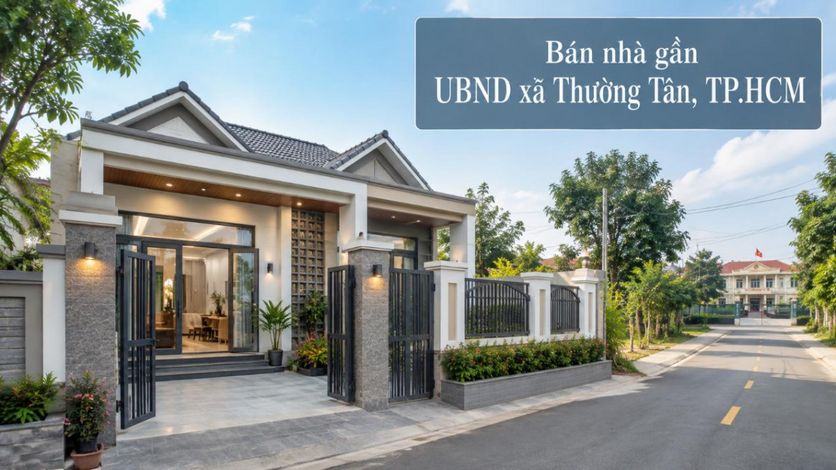 Bán nhà gần UBND xã Thường Tân, thuận tiện sinh sống