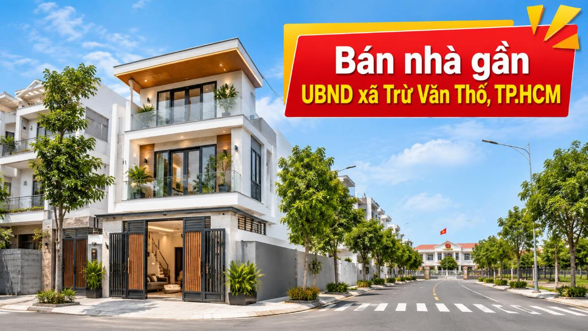 Bán nhà gần UBND xã Trừ Văn Thố, thuận tiện sinh sống
