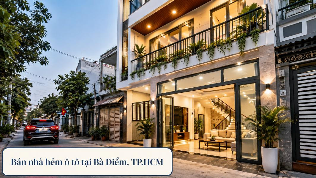 Bán nhà hẻm ô tô tại Bà Điểm, thuận tiện đi lại