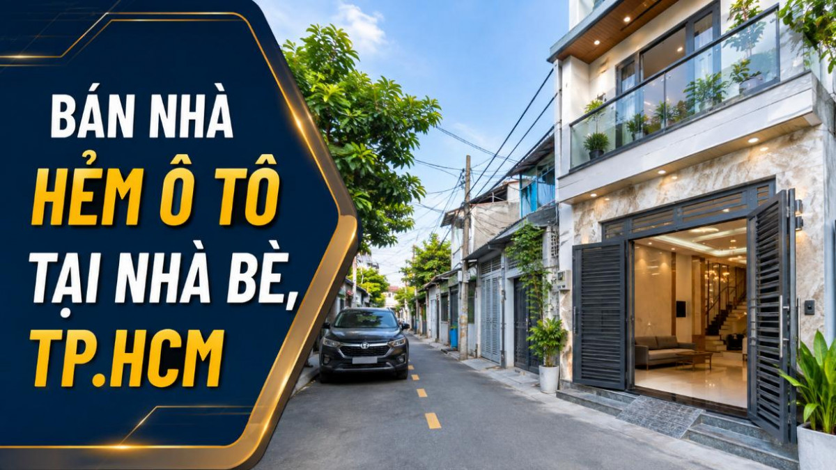 Bán nhà hẻm ô tô tại Nhà Bè, thuận tiện đi lại
