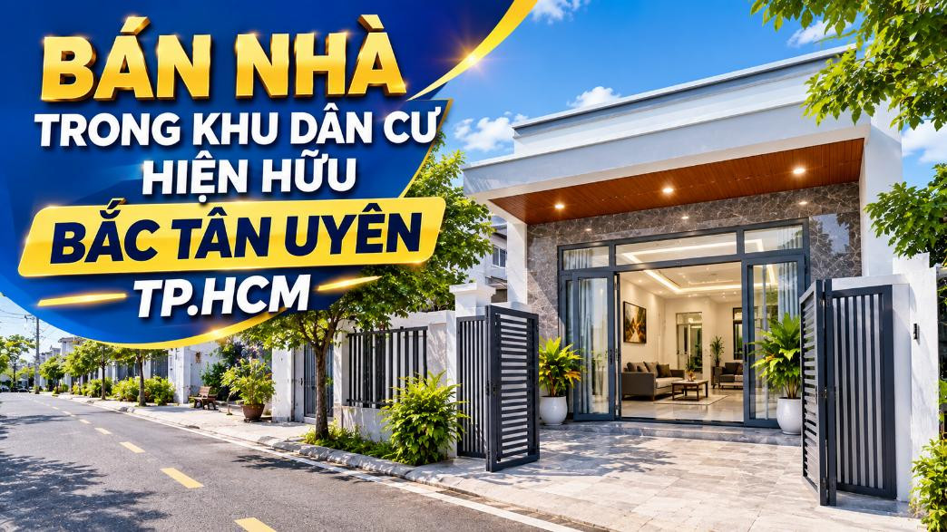 Bán nhà khu dân cư hiện hữu Bắc Tân Uyên, thuận tiện an cư