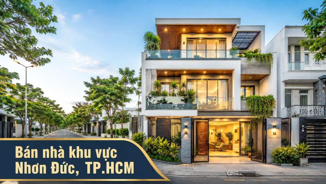 Bán nhà khu vực Nhơn Đức, nhiều lựa chọn an cư