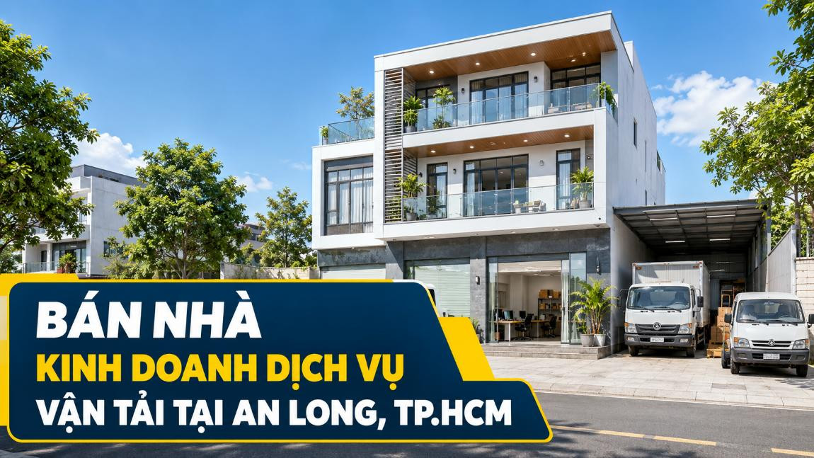 Bán nhà kinh doanh dịch vụ vận tải tại An Long