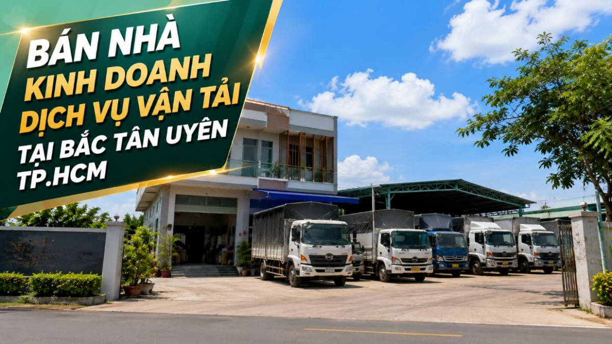 Bán nhà kinh doanh dịch vụ vận tải tại Bắc Tân Uyên