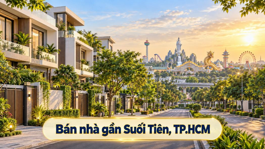 Bán nhà Long Trường thuận tiện đi Khu du lịch Suối Tiên
