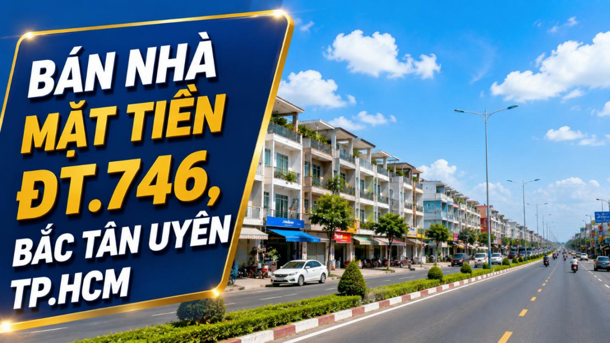 Bán nhà mặt tiền ĐT.746, Bắc Tân Uyên, vị trí dễ kinh doanh