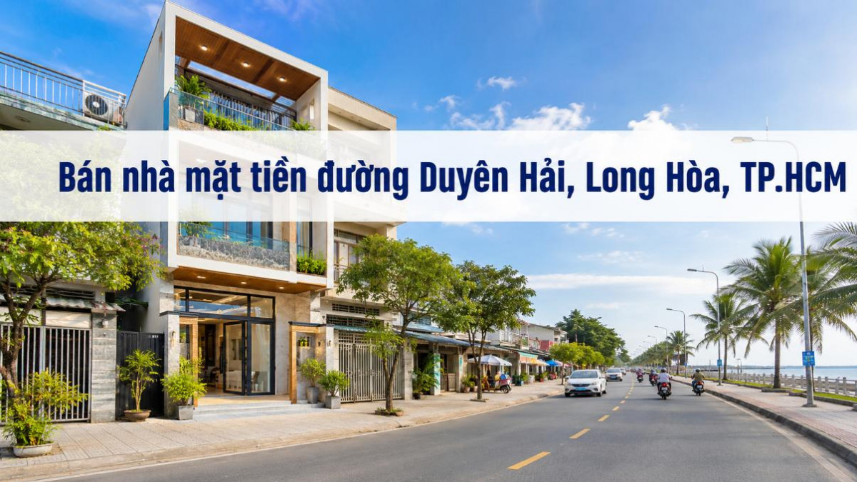 Bán nhà mặt tiền đường Duyên Hải, Long Hòa, dễ khai thác
