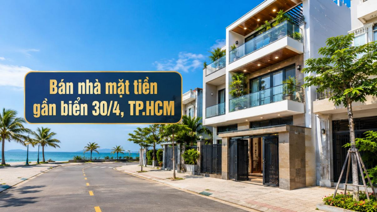 Bán nhà mặt tiền gần biển 30/4, thuận tiện khai thác du lịch
