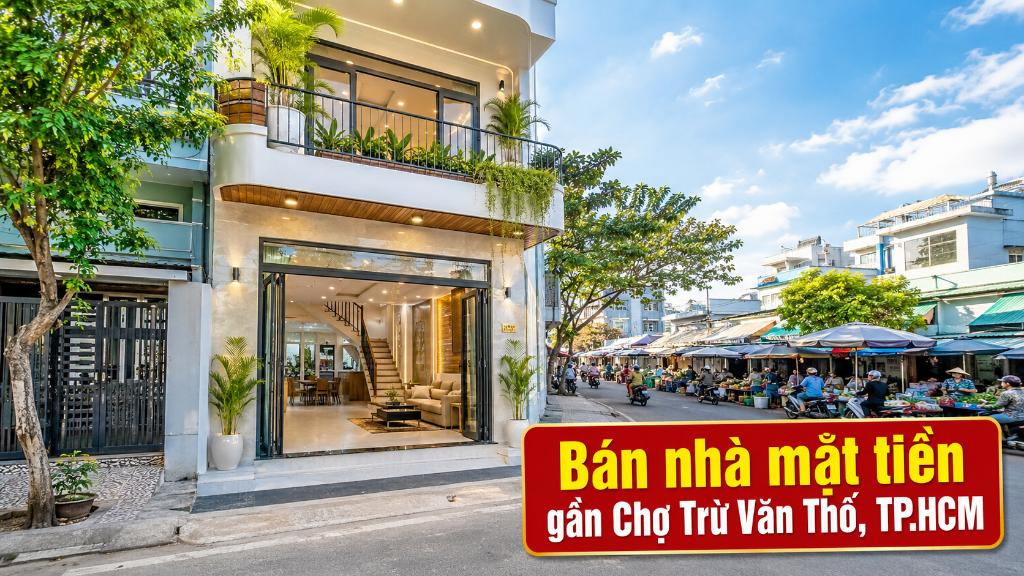 Bán nhà mặt tiền gần Chợ Trừ Văn Thố, dễ khai thác kinh doanh