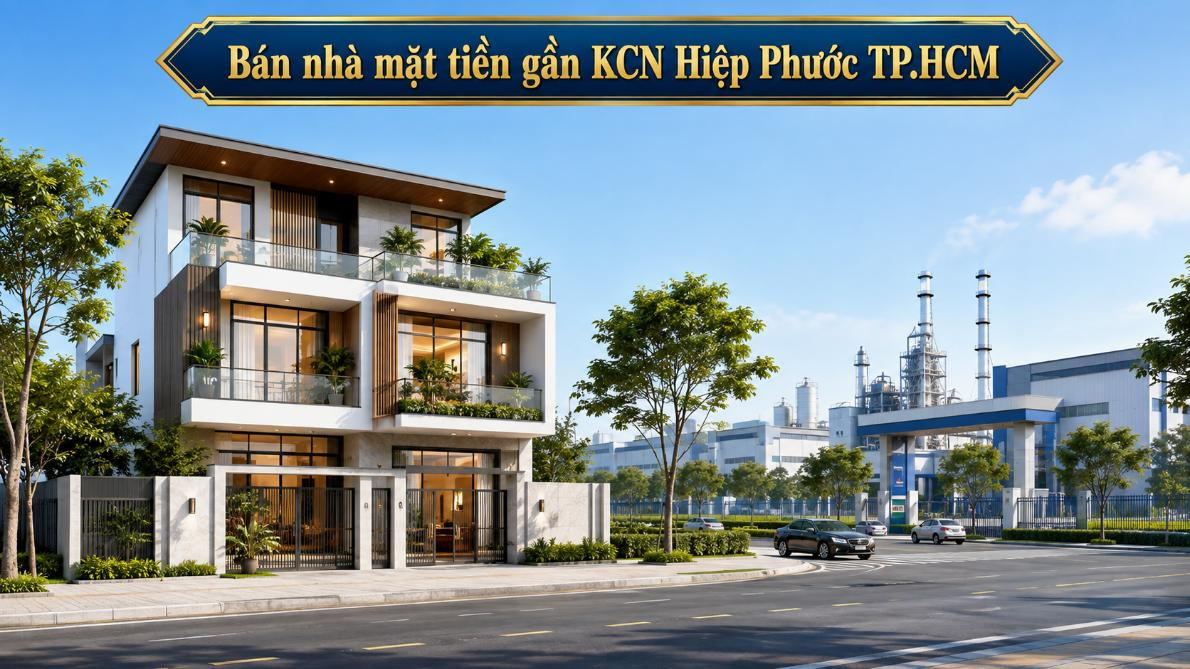 Bán nhà mặt tiền gần KCN Hiệp Phước, dễ khai thác kinh doanh