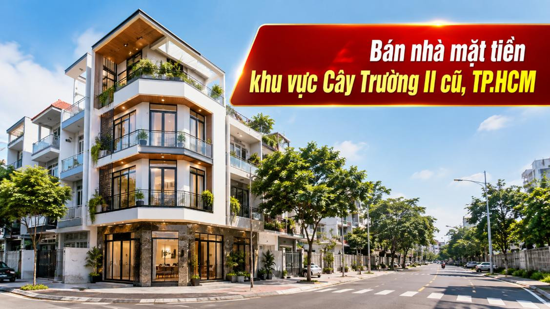 Bán nhà mặt tiền khu vực Cây Trường II cũ, dễ kinh doanh