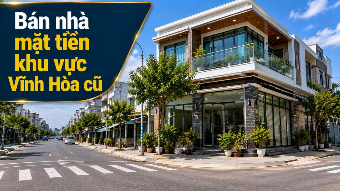 Bán nhà mặt tiền khu vực Vĩnh Hòa cũ, xã Phước Thành