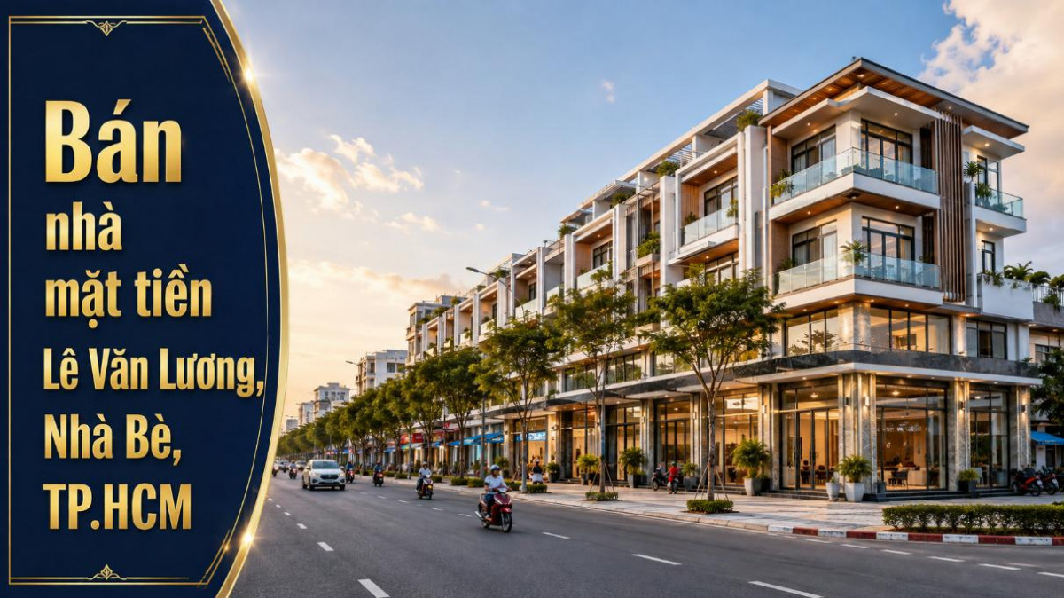 Bán nhà mặt tiền Lê Văn Lương, Nhà Bè, dễ khai thác kinh doanh