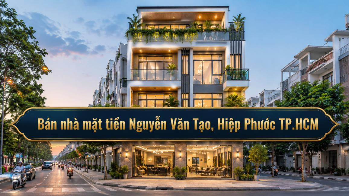 Bán nhà mặt tiền Nguyễn Văn Tạo, Hiệp Phước, dễ kinh doanh