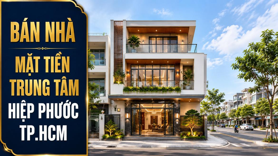 Bán nhà mặt tiền trung tâm Hiệp Phước, thuận lợi kinh doanh