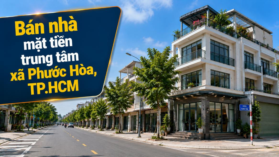 Bán nhà mặt tiền trung tâm Phước Hòa, thuận lợi kinh doanh
