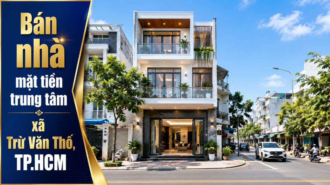Bán nhà mặt tiền trung tâm Trừ Văn Thố, thuận lợi kinh doanh