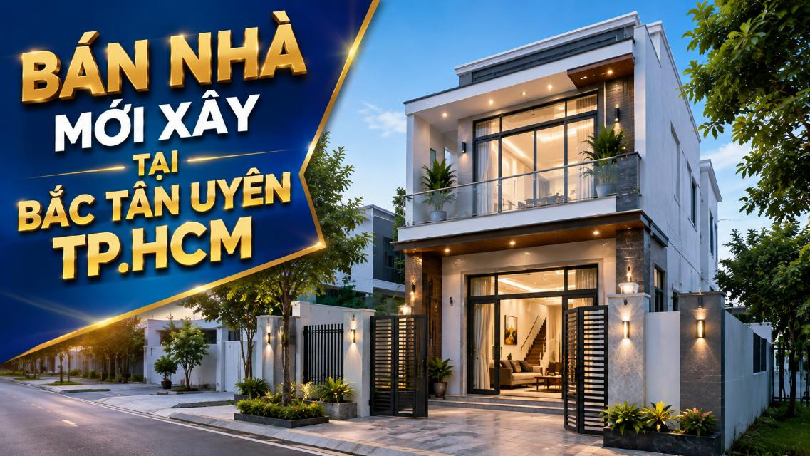 Bán nhà mới xây tại Bắc Tân Uyên, thiết kế tiện nghi