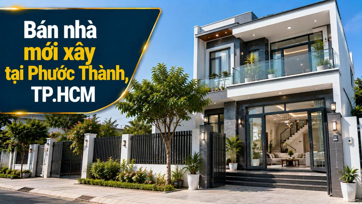 Bán nhà mới xây tại Phước Thành, thiết kế tiện nghi