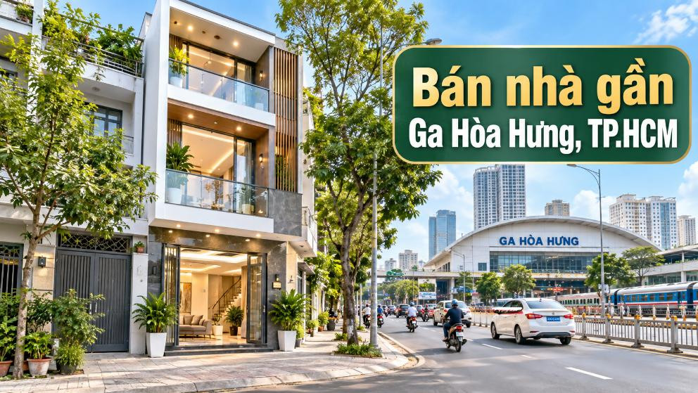 Bán nhà Tân Hòa thuận tiện đi Ga Hòa Hưng, dễ kết nối