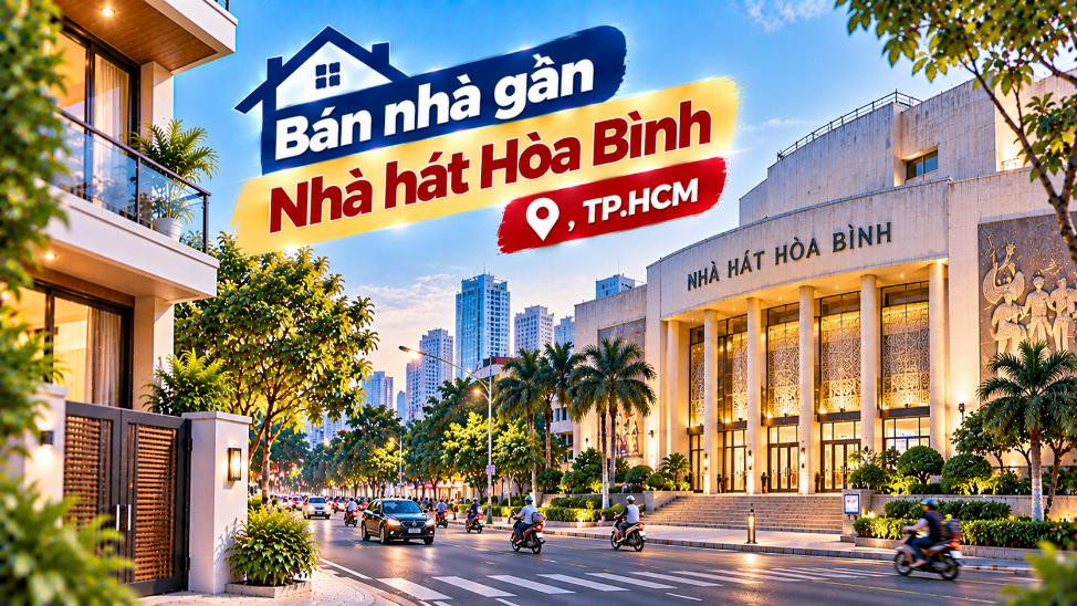 Bán nhà Tân Hòa thuận tiện đi Nhà hát Hòa Bình
