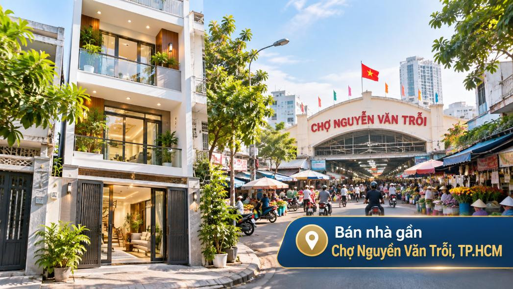 Bán nhà Tân Sơn thuận tiện đi Chợ Nguyễn Văn Trỗi