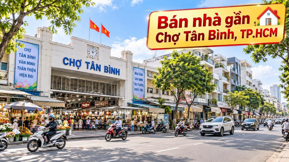 Bán nhà Tây Thạnh thuận tiện đi Chợ Tân Bình, dễ kết nối
