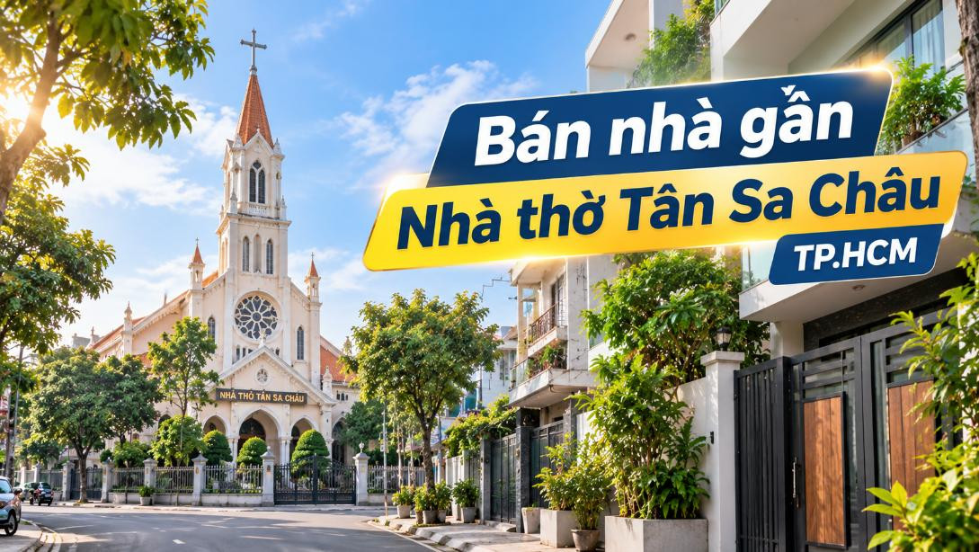 Bán nhà Tây Thạnh thuận tiện đi Nhà thờ Tân Sa Châu