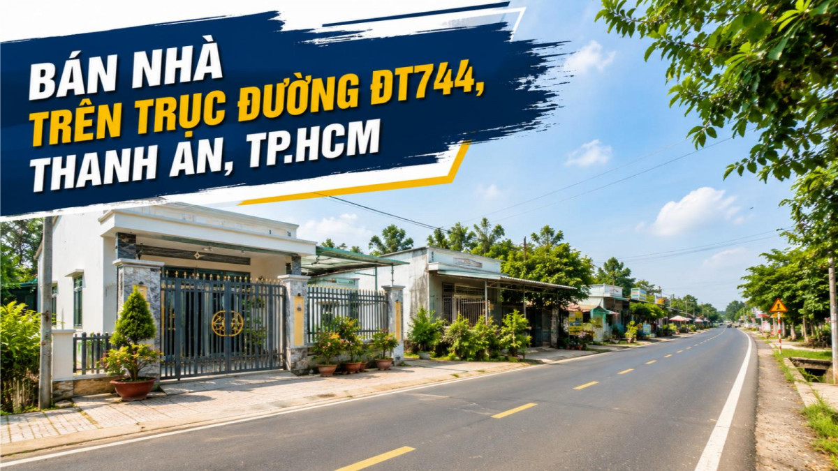 Bán nhà trên trục đường ĐT744, Thanh An